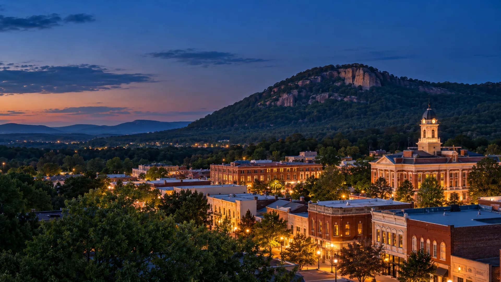 Cartersville at blue hour