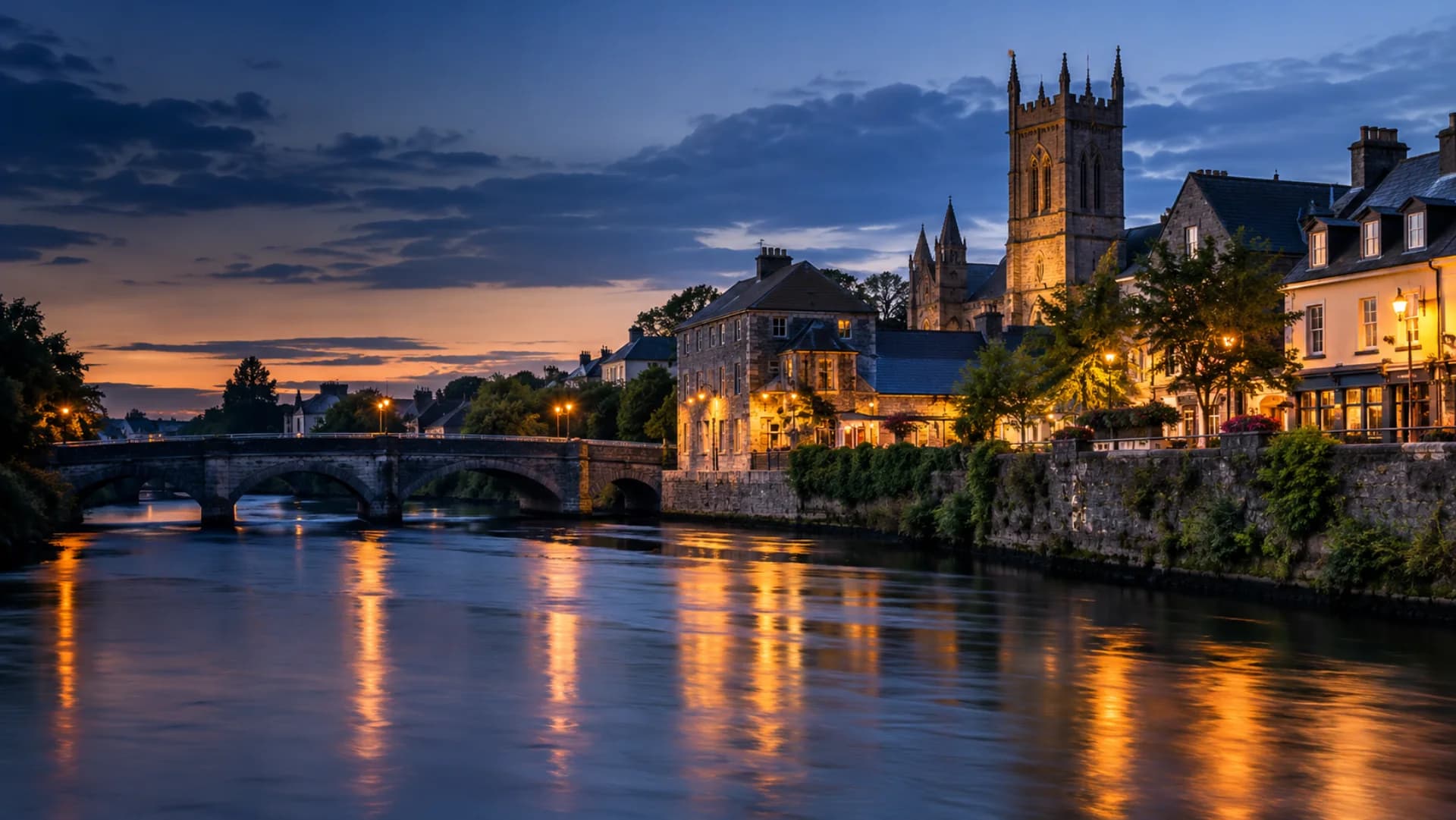 Ennis at blue hour