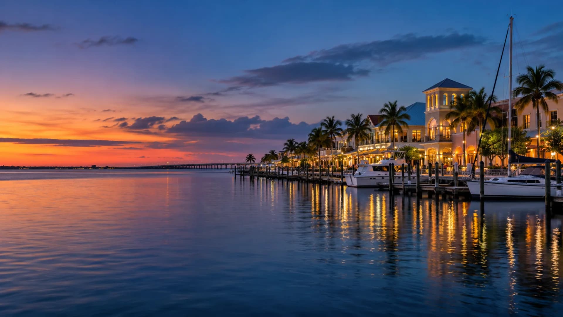 Punta Gorda at blue hour