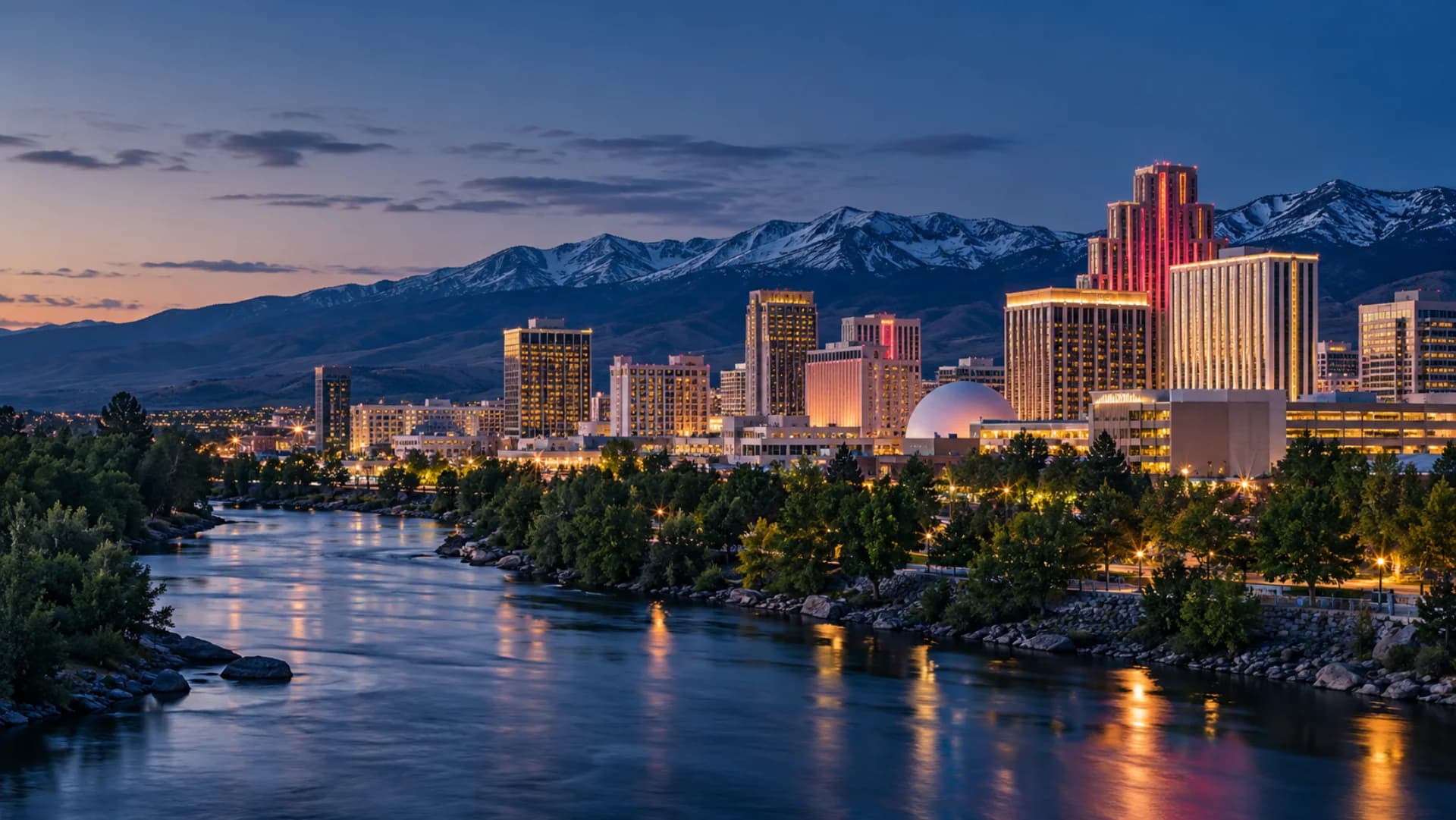 Reno at blue hour