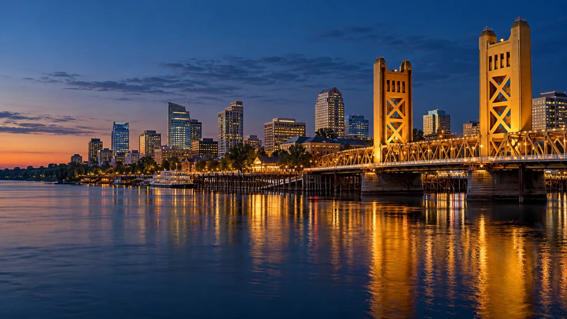 Sacramento at blue hour