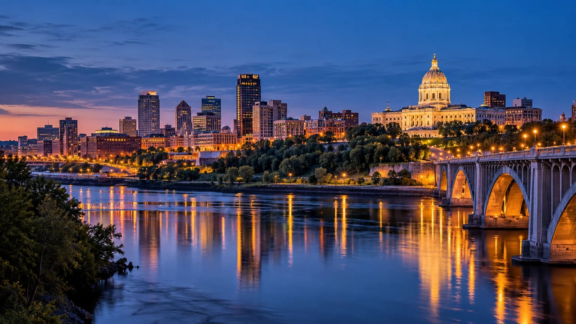 Saint Paul at blue hour