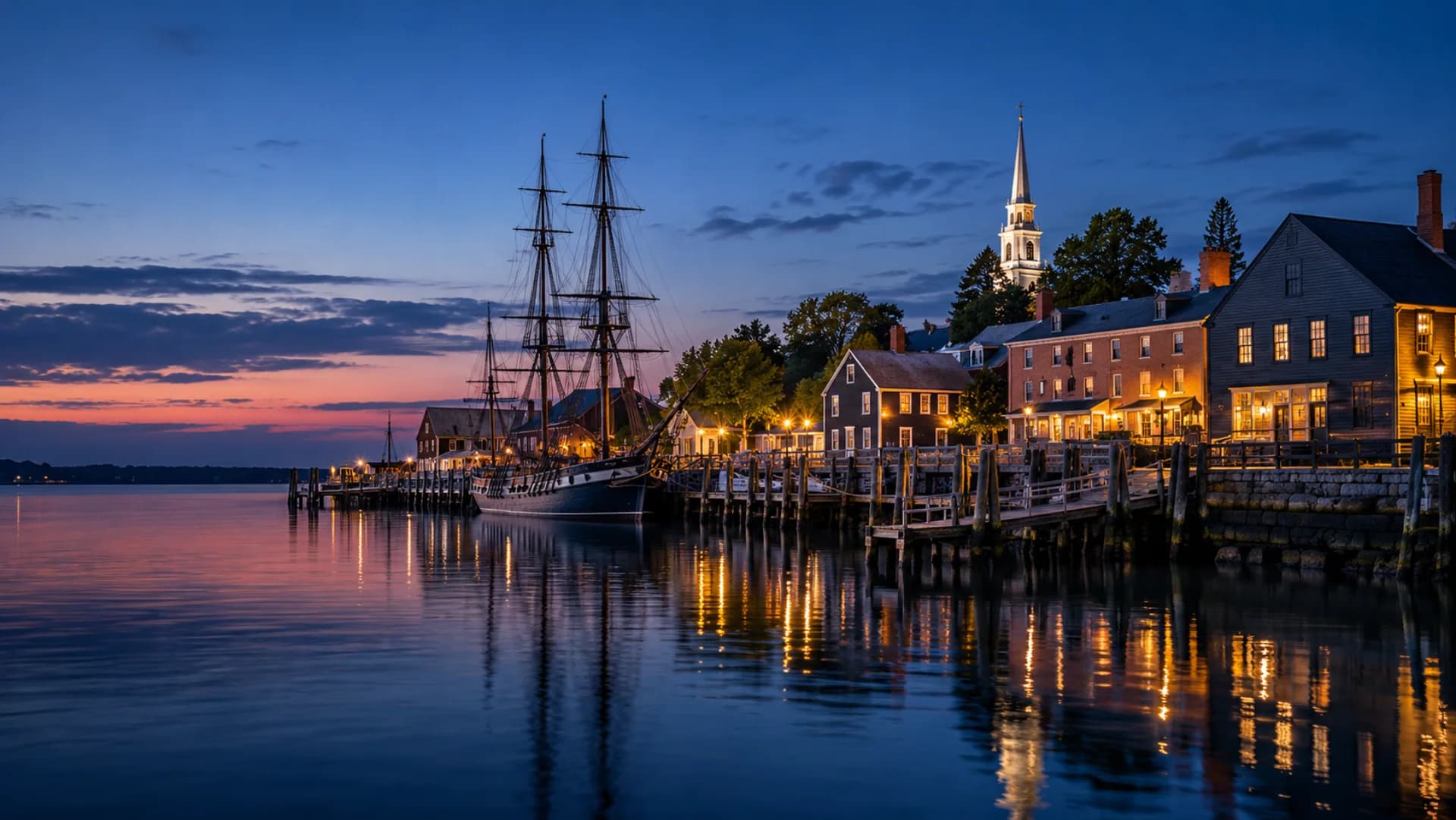 Salem at blue hour