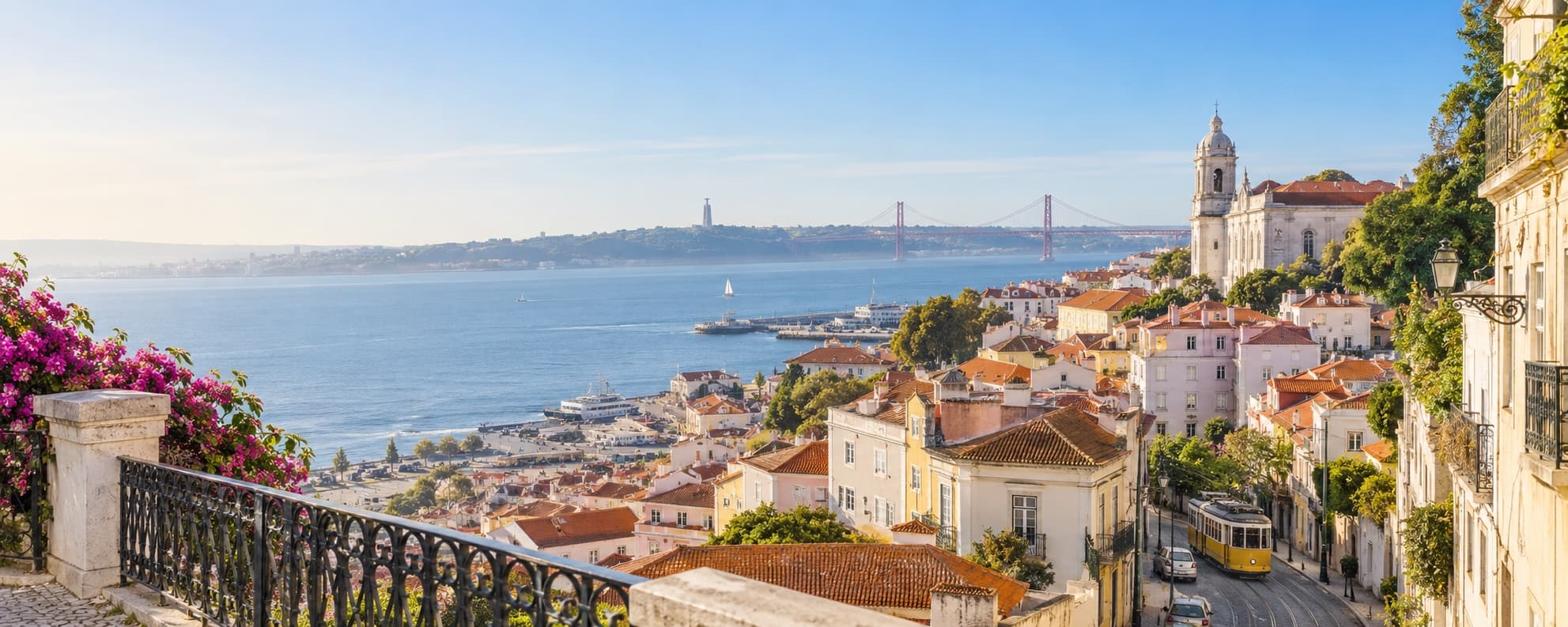 Lisbon overlooking the Tagus river