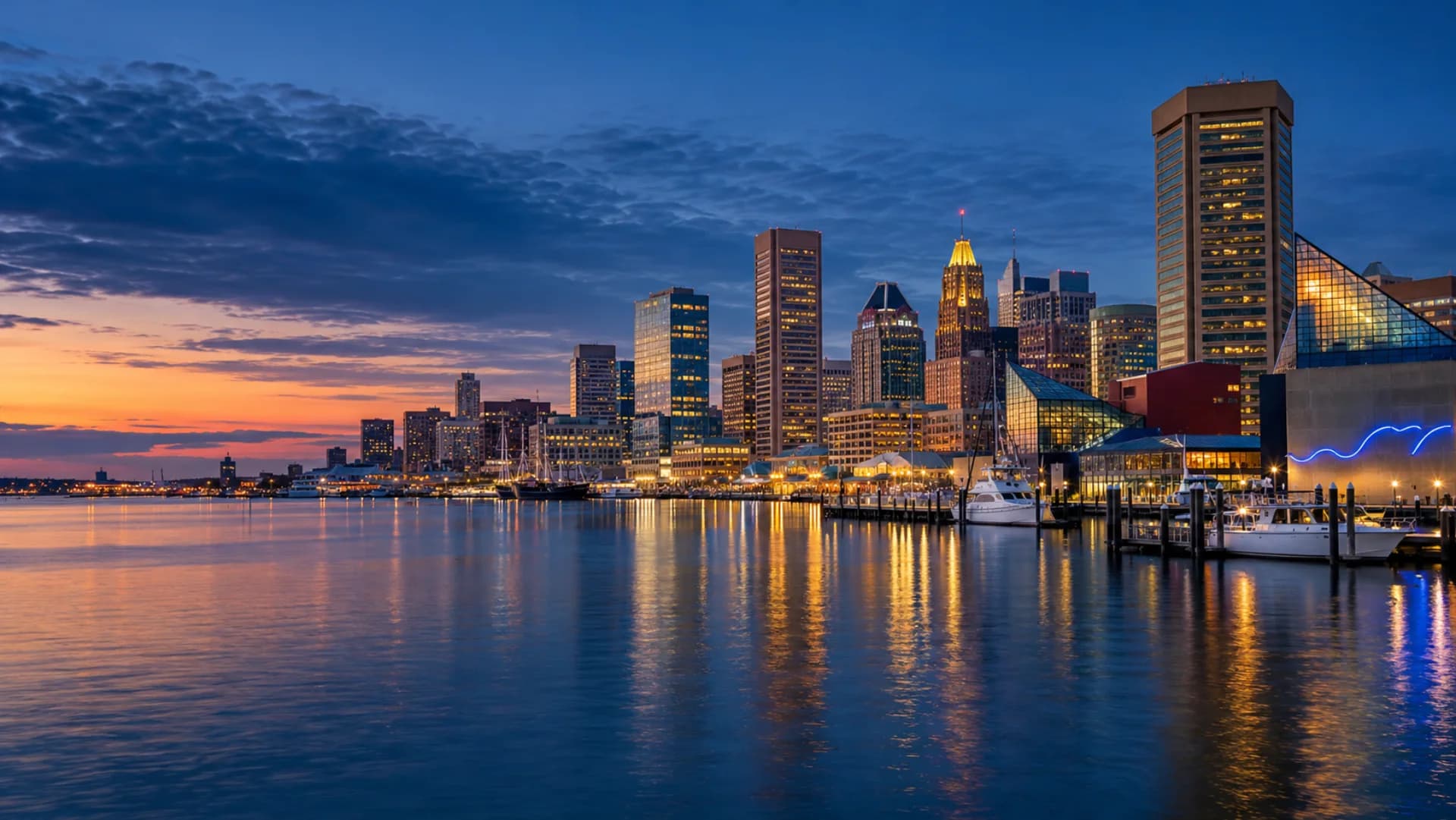 Baltimore at blue hour