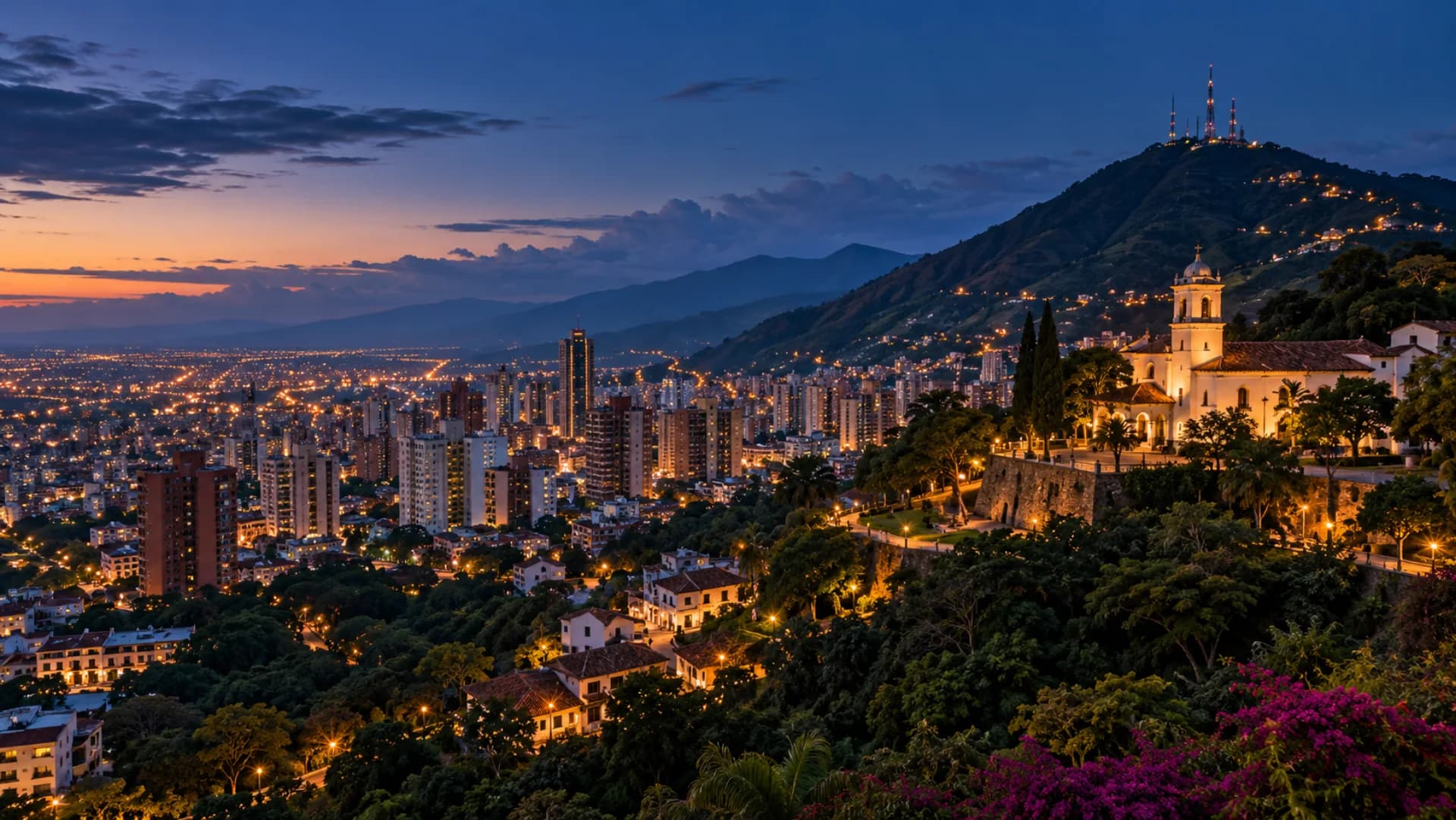 Cali at blue hour